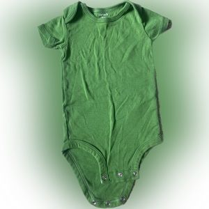 Carter’s 9 Months Green Basic Short Sleeve Onesie